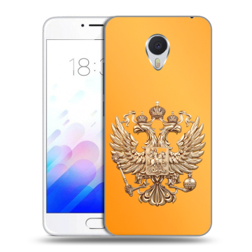 Пластиковый чехол на Meizu M3E с принтом Герб Флаг России Пластиковый чехол на Meizu M3E с принтом Герб Флаг России