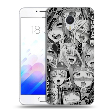 Пластиковый чехол на Meizu M3E с принтом Ahegao Ахегао Аниме Пластиковый чехол на Meizu M3E с принтом Ahegao Ахегао Аниме
