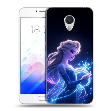 Пластиковый чехол на Meizu M3E с принтом Холодное сердце Frozen