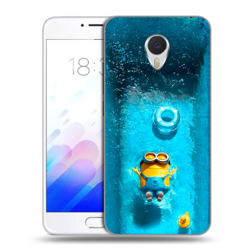 Пластиковый чехол на Meizu M3E с принтом Миньоны Пластиковый чехол на Meizu M3E с принтом Миньоны