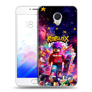 Пластиковый чехол на Meizu M3E с принтом Roblox Роблокс Пластиковый чехол на Meizu M3E с принтом Roblox Роблокс