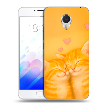 Пластиковый чехол на Meizu M3E с принтом Милые котята