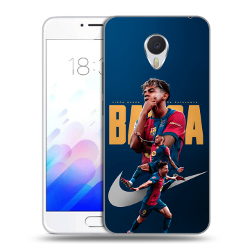 Пластиковый чехол на Meizu M3E с принтом Барселона Barca Yamal 