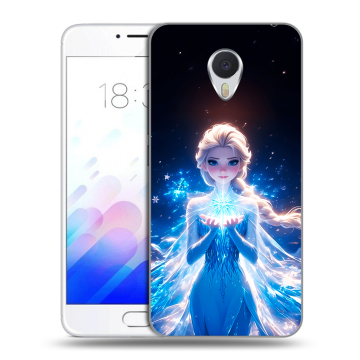 Пластиковый чехол на Meizu M3E с принтом Холодное сердце Frozen