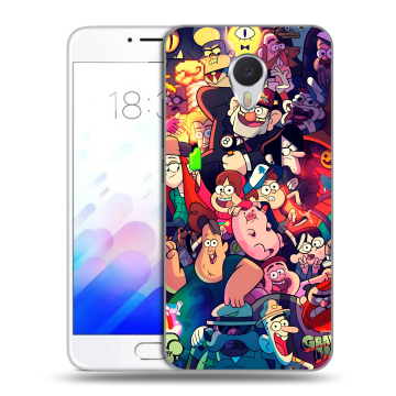 Пластиковый чехол на Meizu M3E с принтом Gravity Falls Гравити Фолз