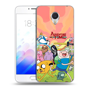 Пластиковый чехол на Meizu M3E с принтом Adventure time Время приключений Пластиковый чехол на Meizu M3E с принтом Adventure time Время приключений