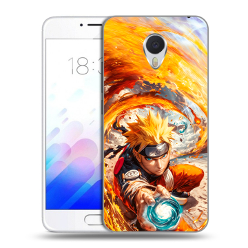 Пластиковый чехол на Meizu M3E с принтом Аниме Наруто Naruto