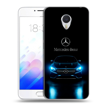 Пластиковый чехол на Meizu M3E с принтом Mercedes Мерседес Пластиковый чехол на Meizu M3E с принтом Mercedes Мерседес