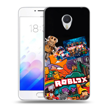 Пластиковый чехол на Meizu M3E с принтом Roblox Роблокс Пластиковый чехол на Meizu M3E с принтом Roblox Роблокс