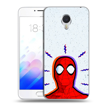 Пластиковый чехол на Meizu M3E с принтом Spiderman Человек паук Пластиковый чехол на Meizu M3E с принтом Spiderman Человек паук