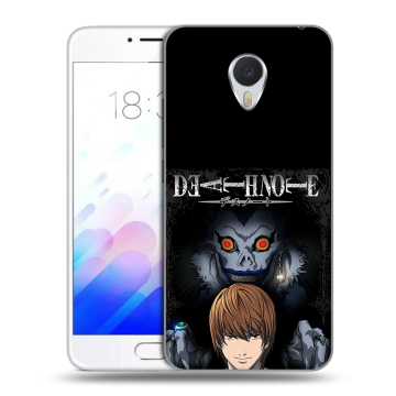 Пластиковый чехол на Meizu M3E с принтом Death note Тетрадь смерти Пластиковый чехол на Meizu M3E с принтом Death note Тетрадь смерти