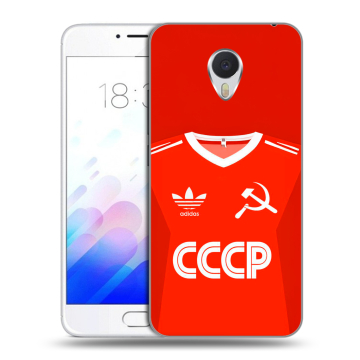 Пластиковый чехол на Meizu M3E с принтом Флаг Герб СССР Пластиковый чехол на Meizu M3E с принтом Флаг Герб СССР