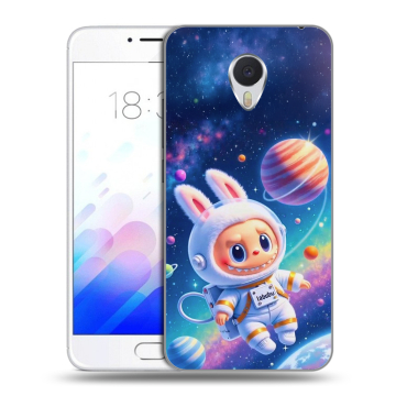 Пластиковый чехол на Meizu M3E с принтом Labubu Лабубу