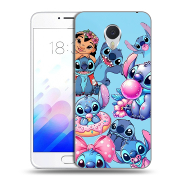 Пластиковый чехол на Meizu M3E с принтом Лило и Стич Пластиковый чехол на Meizu M3E с принтом Лило и Стич