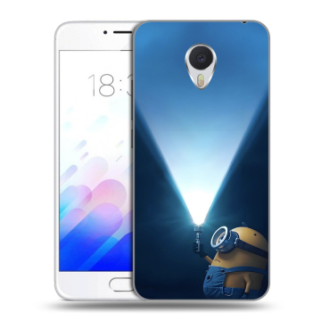 Пластиковый чехол на Meizu M3E с принтом Миньоны