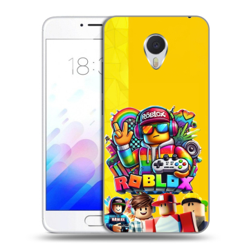Пластиковый чехол на Meizu M3E с принтом Roblox Роблокс Пластиковый чехол на Meizu M3E с принтом Roblox Роблокс