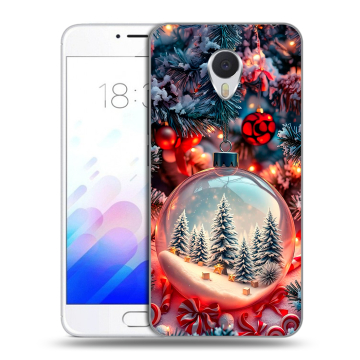 Пластиковый чехол на Meizu M3E с принтом Новый год Пластиковый чехол на Meizu M3E с принтом Новый год