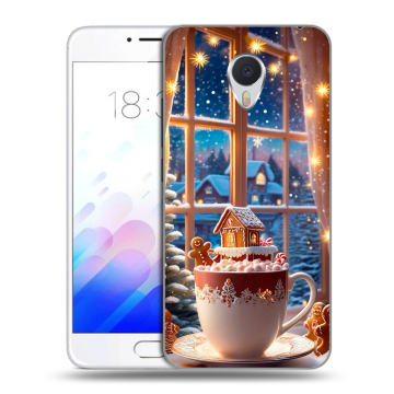 Пластиковый чехол на Meizu M3E с принтом Новый год Пластиковый чехол на Meizu M3E с принтом Новый год