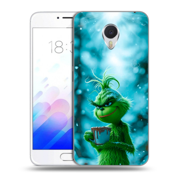 Пластиковый чехол на Meizu M3E с принтом Новый год гринч Пластиковый чехол на Meizu M3E с принтом Новый год гринч