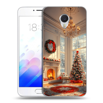 Пластиковый чехол на Meizu M3E с принтом Новый год