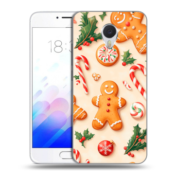 Пластиковый чехол на Meizu M3E с принтом Новый год