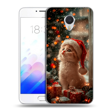 Пластиковый чехол на Meizu M3E с принтом Новый год