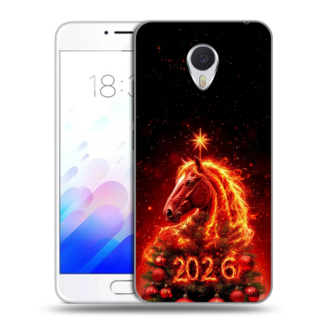 Пластиковый чехол на Meizu M3E с принтом Новый год