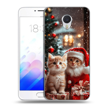 Пластиковый чехол на Meizu M3E с принтом Новый год