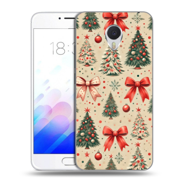 Пластиковый чехол на Meizu M3E с принтом Новый год