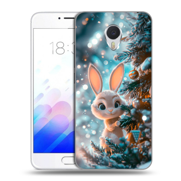 Пластиковый чехол на Meizu M3E с принтом Новый год