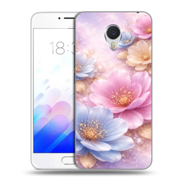 Пластиковый чехол на Meizu M3E с принтом женский