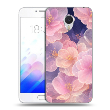 Пластиковый чехол на Meizu M3E с принтом женский