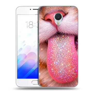 Пластиковый чехол на Meizu M3E с принтом для девочек
