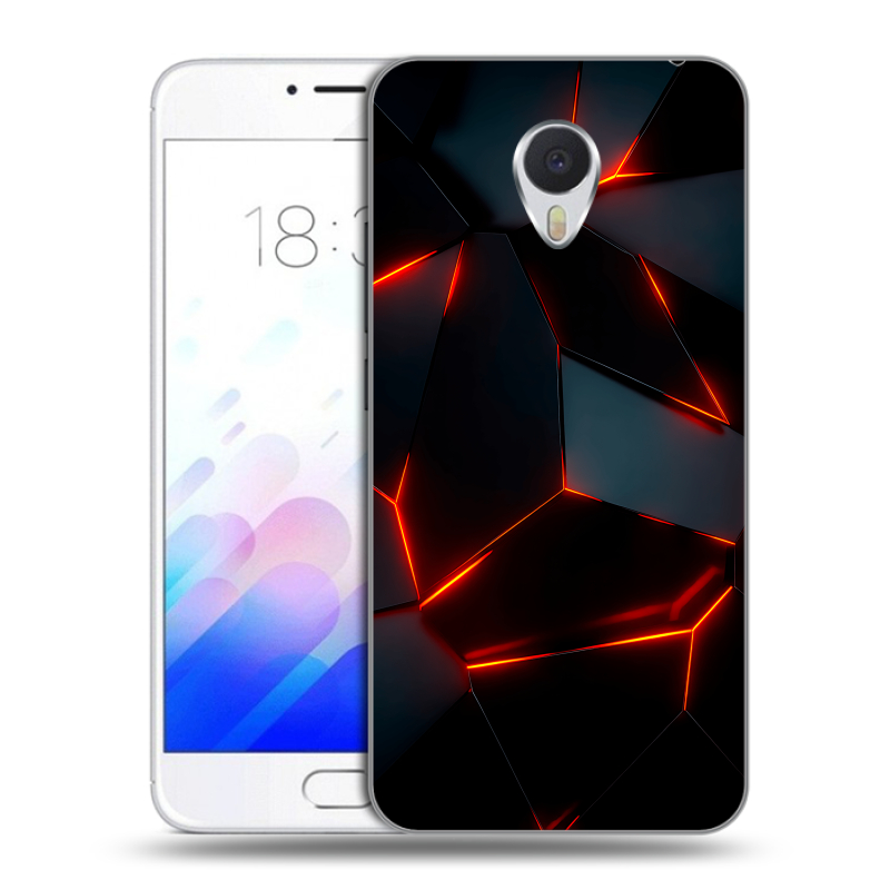 Пластиковый чехол на Meizu M3E с принтом Яркие абстракции Пластиковый чехол на Meizu M3E с принтом Яркие абстракции