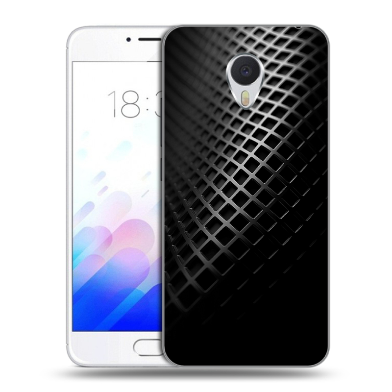 Пластиковый чехол на Meizu M3E с принтом Текстура металла Пластиковый чехол на Meizu M3E с принтом Текстура металла
