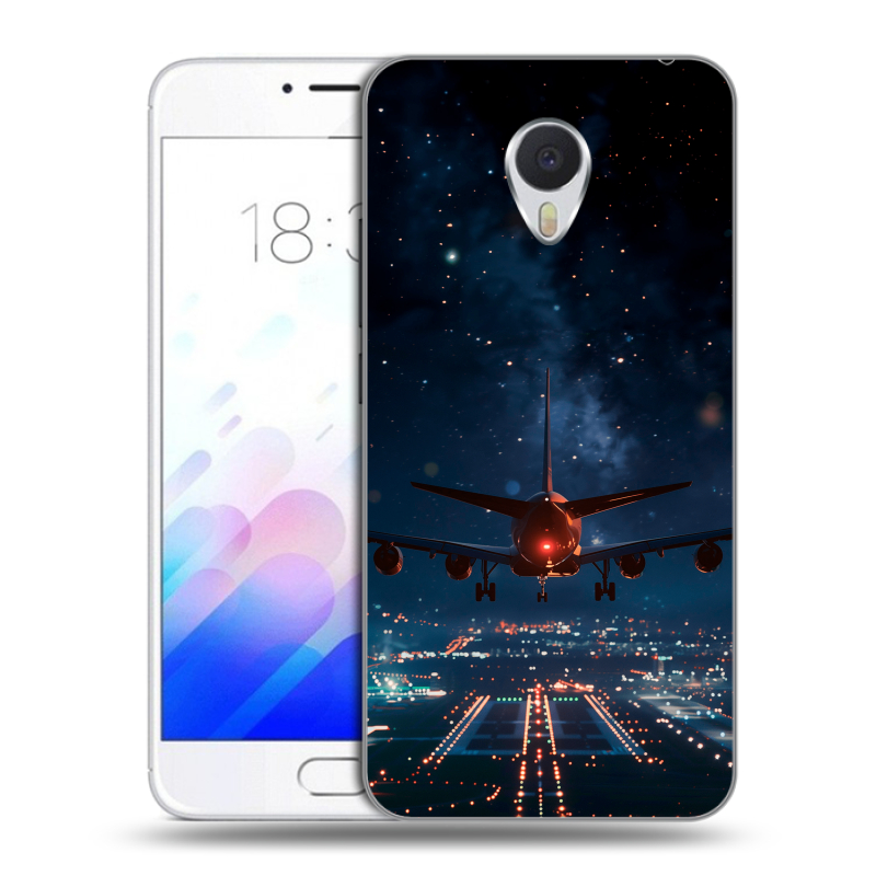 Пластиковый чехол на Meizu M3E с принтом самолет Пластиковый чехол на Meizu M3E с принтом самолет