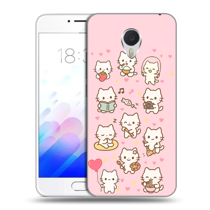 Пластиковый чехол на Meizu M3E с принтом Hello Kitty Хелоу Кити Пластиковый чехол на Meizu M3E с принтом Hello Kitty Хелоу Кити