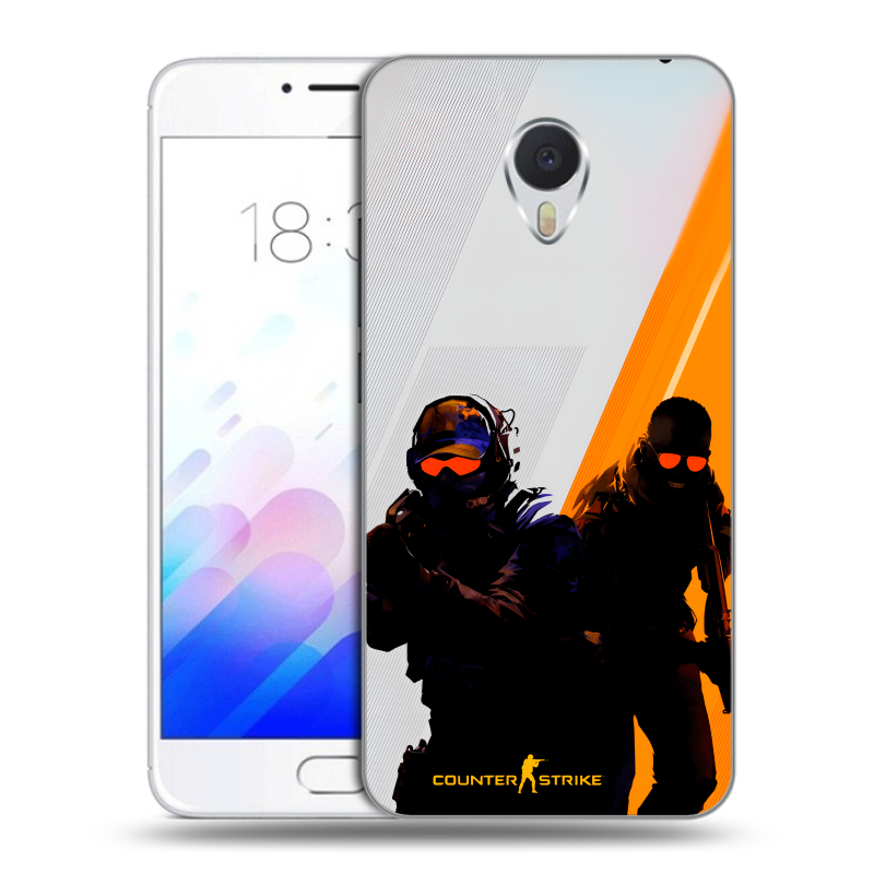 Пластиковый чехол на Meizu M3E с принтом Контер страйк Counter strike Пластиковый чехол на Meizu M3E с принтом Контер страйк Counter strike