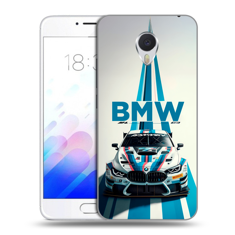 Пластиковый чехол на Meizu M3E с принтом БМВ BMW Пластиковый чехол на Meizu M3E с принтом БМВ BMW