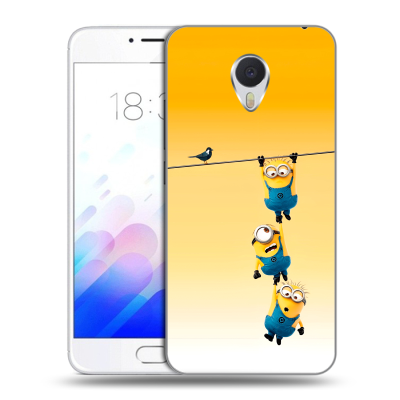 Пластиковый чехол на Meizu M3E с принтом Миньоны Пластиковый чехол на Meizu M3E с принтом Миньоны