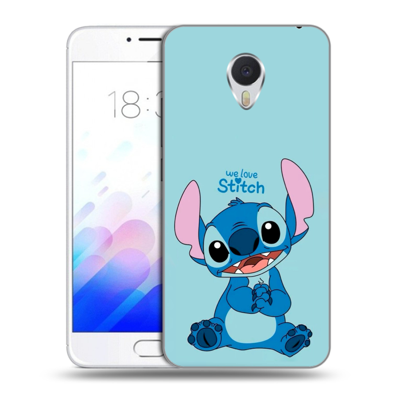 Пластиковый чехол на Meizu M3E с принтом Лило и Стич Пластиковый чехол на Meizu M3E с принтом Лило и Стич