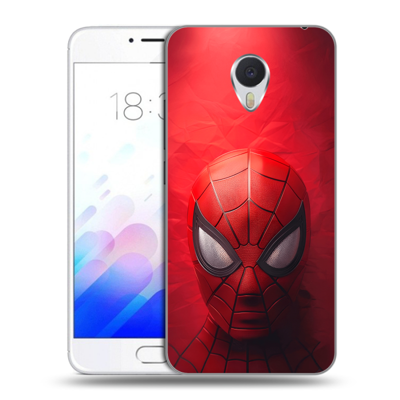 Пластиковый чехол на Meizu M3E с принтом Spiderman Человек паук Пластиковый чехол на Meizu M3E с принтом Spiderman Человек паук