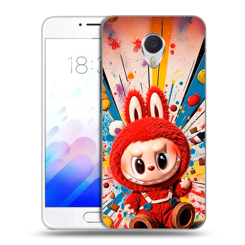 Пластиковый чехол на Meizu M3E с принтом Labubu Лабубу Пластиковый чехол на Meizu M3E с принтом Labubu Лабубу