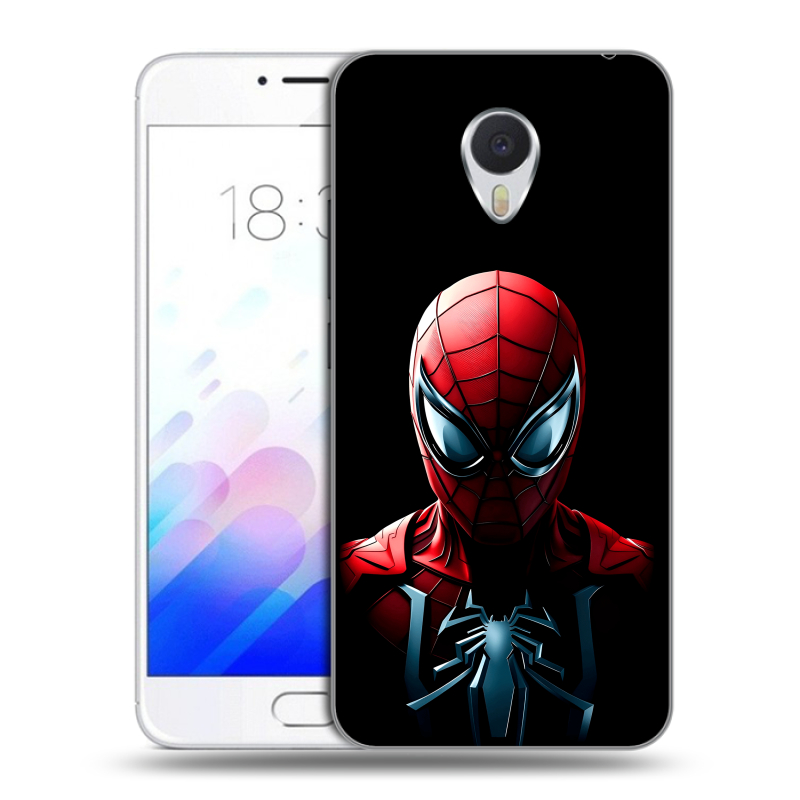 Пластиковый чехол на Meizu M3E с принтом Spiderman Человек паук Пластиковый чехол на Meizu M3E с принтом Spiderman Человек паук
