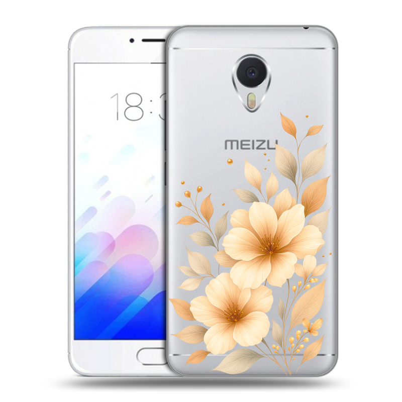 Пластиковый чехол на Meizu M3E с принтом для девушки Пластиковый чехол на Meizu M3E с принтом для девушки