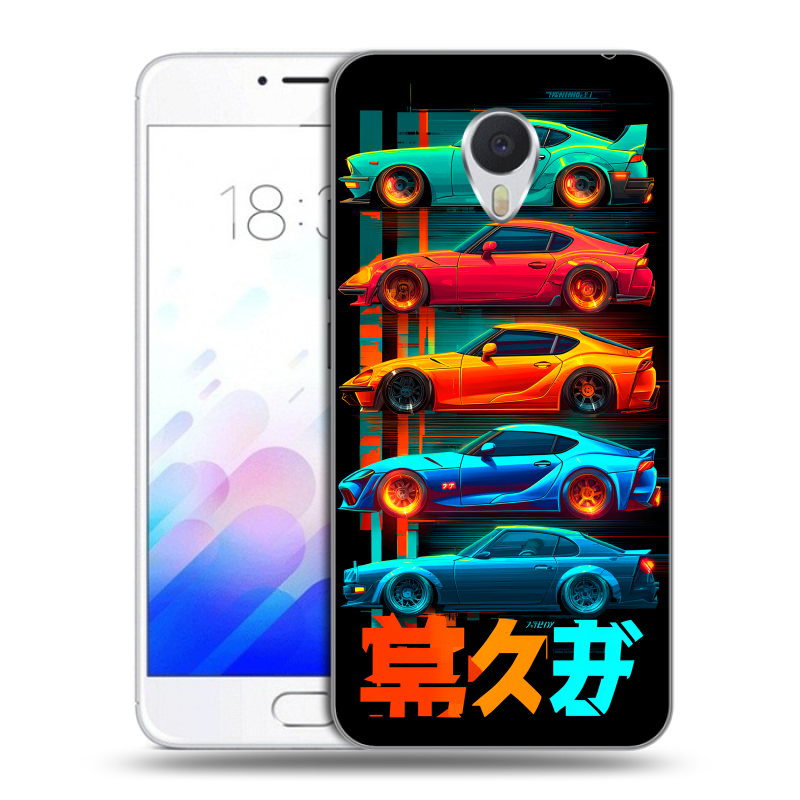 Пластиковый чехол на Meizu M3E с принтом машины тачки Пластиковый чехол на Meizu M3E с принтом машины тачки