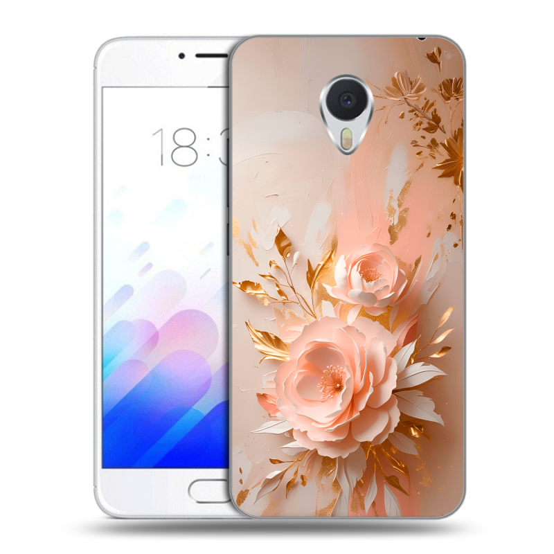 Пластиковый чехол на Meizu M3E с принтом женский Пластиковый чехол на Meizu M3E с принтом женский