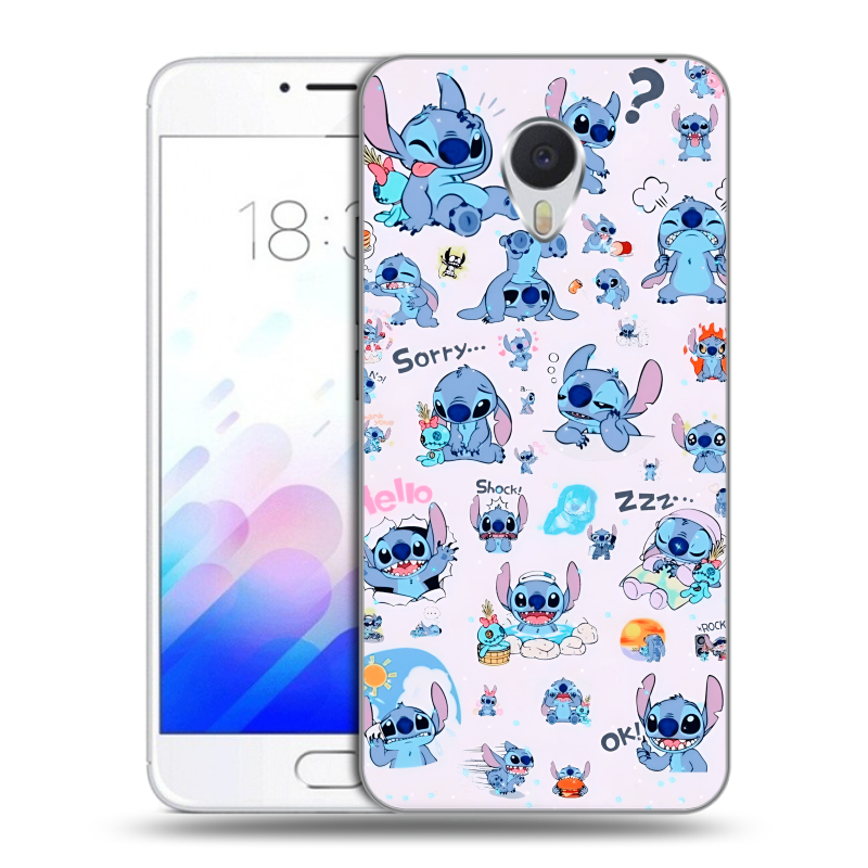 Пластиковый чехол на Meizu M3E с принтом Лило и Стич Пластиковый чехол на Meizu M3E с принтом Лило и Стич