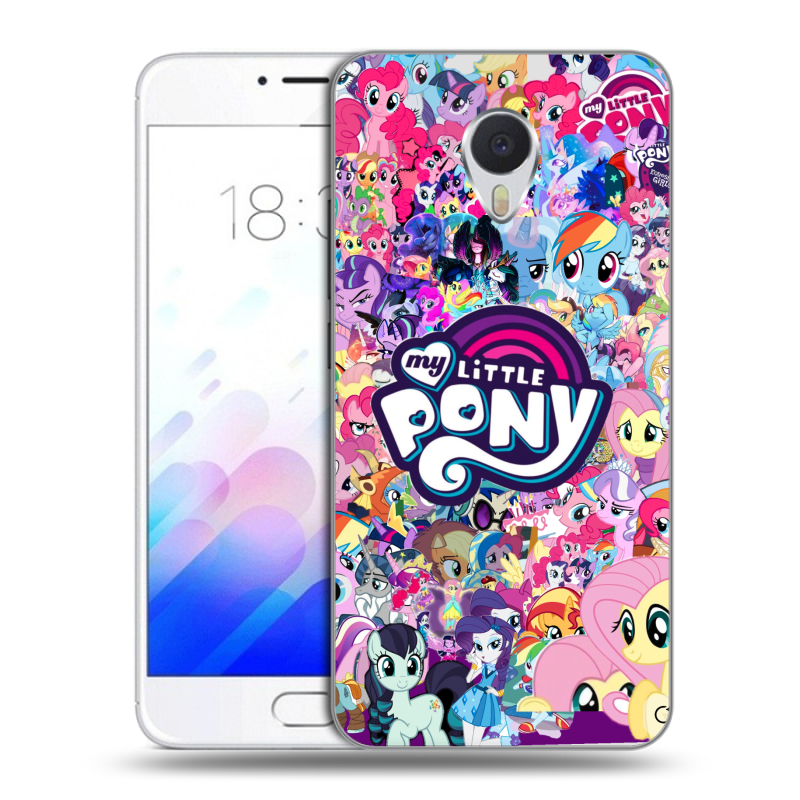 Пластиковый чехол на Meizu M3E с принтом My little pony Дружба чудо Пластиковый чехол на Meizu M3E с принтом My little pony Дружба чудо