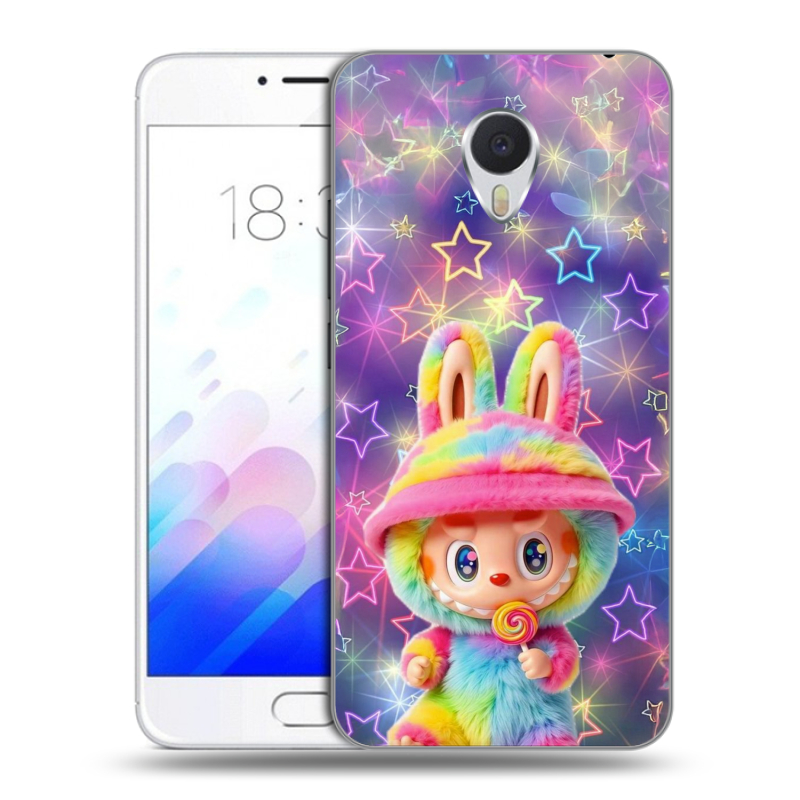 Пластиковый чехол на Meizu M3E с принтом Labubu Лабубу Пластиковый чехол на Meizu M3E с принтом Labubu Лабубу